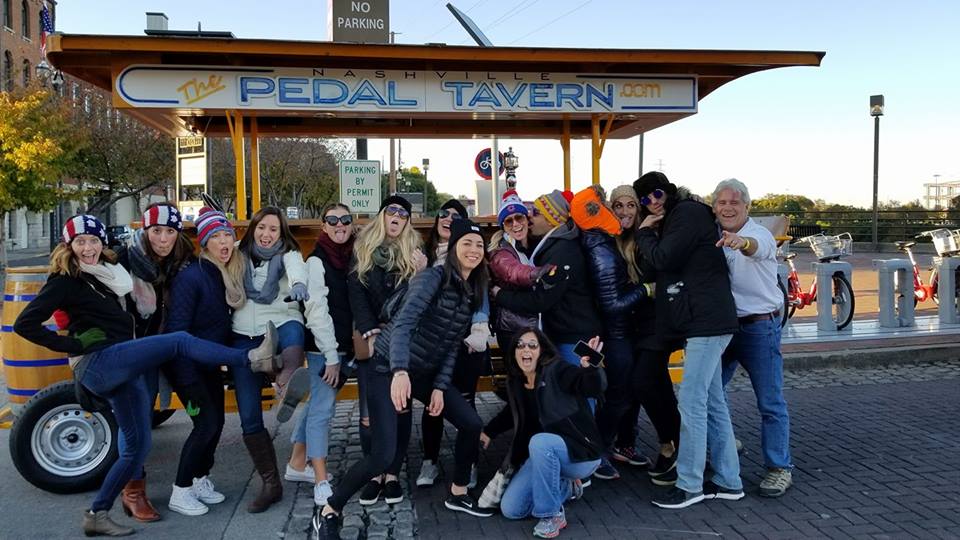 Group of Riders posing with their winter clothing - Nashville winter activities