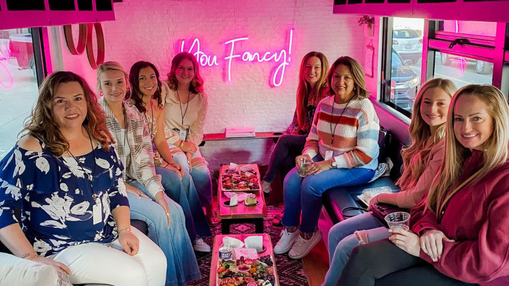 group of women on a beve boutiques experience during summer in nashville