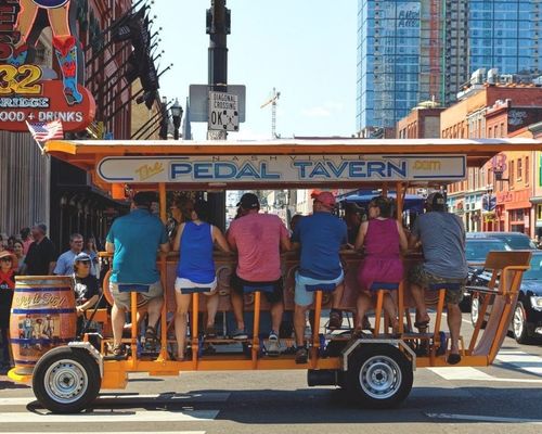 nashville pedal tavern on broadway near honky tonks