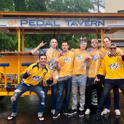 Sport Themed Pedal Pub Party Group