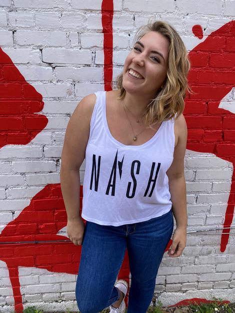 Nash Batman tank womens white