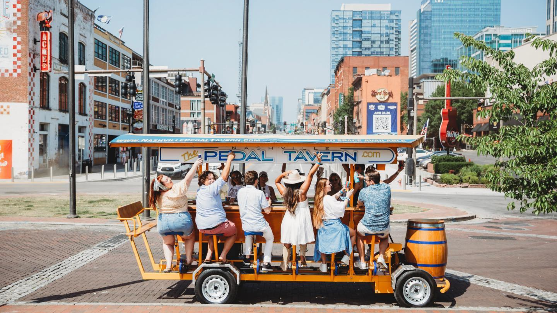 Nashville Pedal Tavern ride during a weekend in nashville