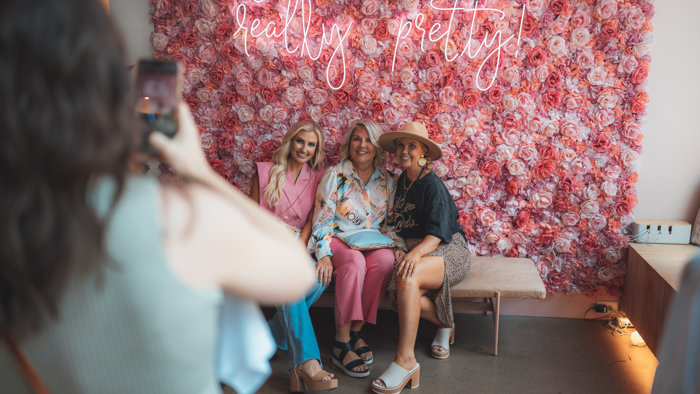 group of women in Nashville boutique shopping