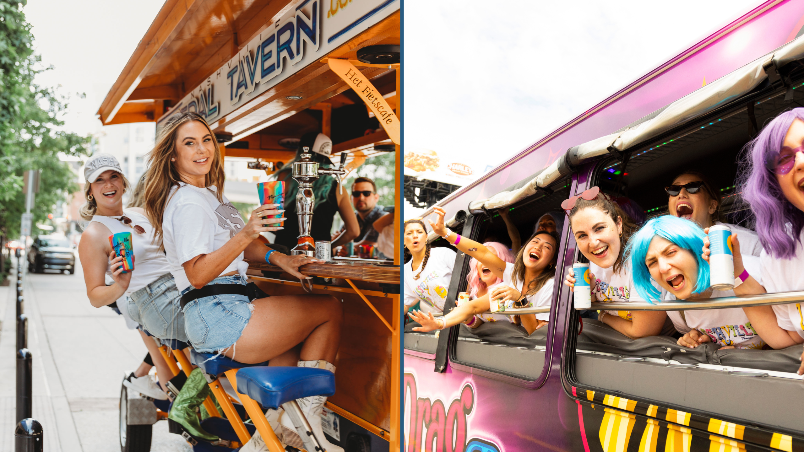 What Is the Difference Between a Nashville Party Bike and a Party Bus?